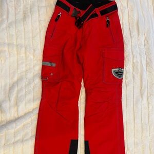 Bogner kids Red Ski Pants with Black Accents